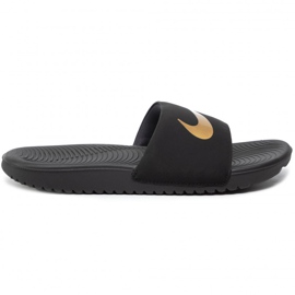 Černé pantofle Nike Kawa Slide (GS / PS) pro děti 819 352 003 černý