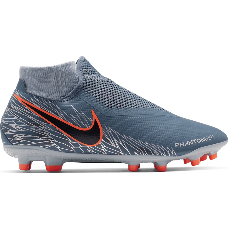 Kopačky Nike Phantom Vsn Academy Df FG / MG AO3258 408 vícebarevný šedá