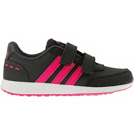 Dětské boty Adidas Vs Switch 2 Cmf C černo-růžové EG1594 černá růžový Dětské boty Adidas Vs Switch 2 Cmf C černo-růžové EG1594 černá růžový