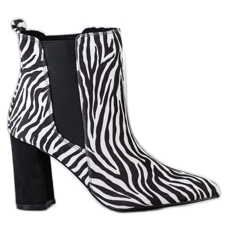 Corina Zebra Print Boot bílý černá