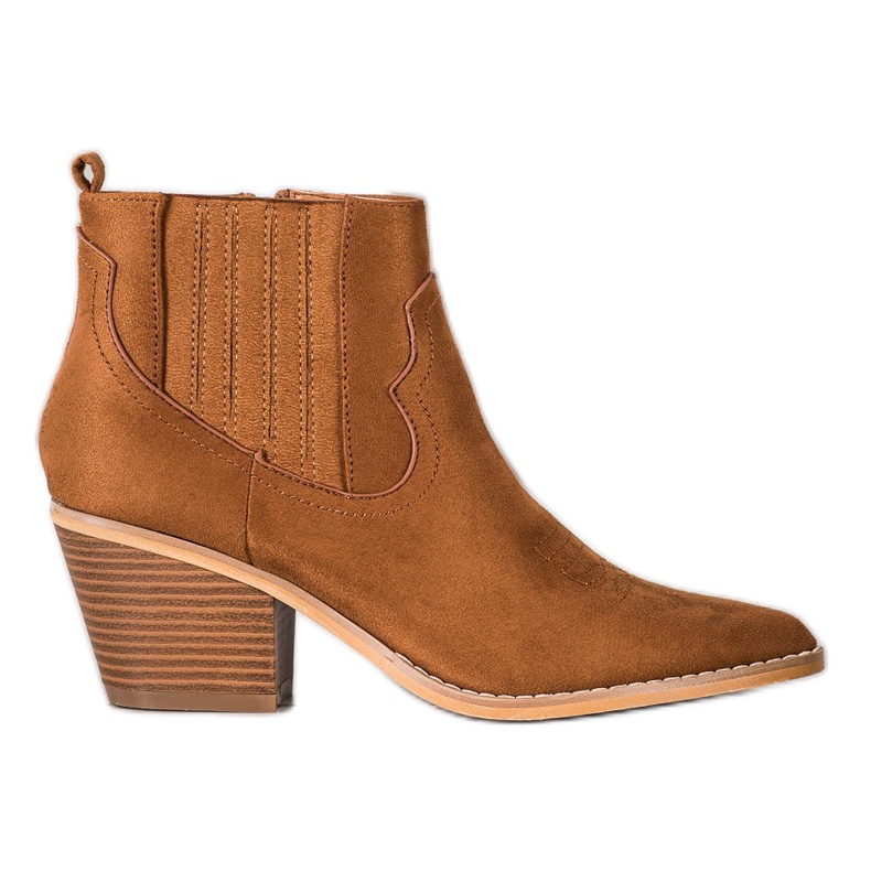 SHELOVET Cowgirls In Spitz hnědý