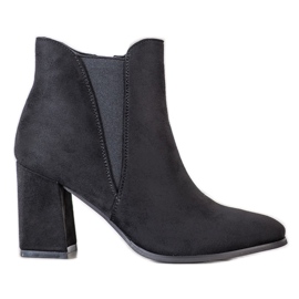 Lovery Semišové kozačky se zipem černá