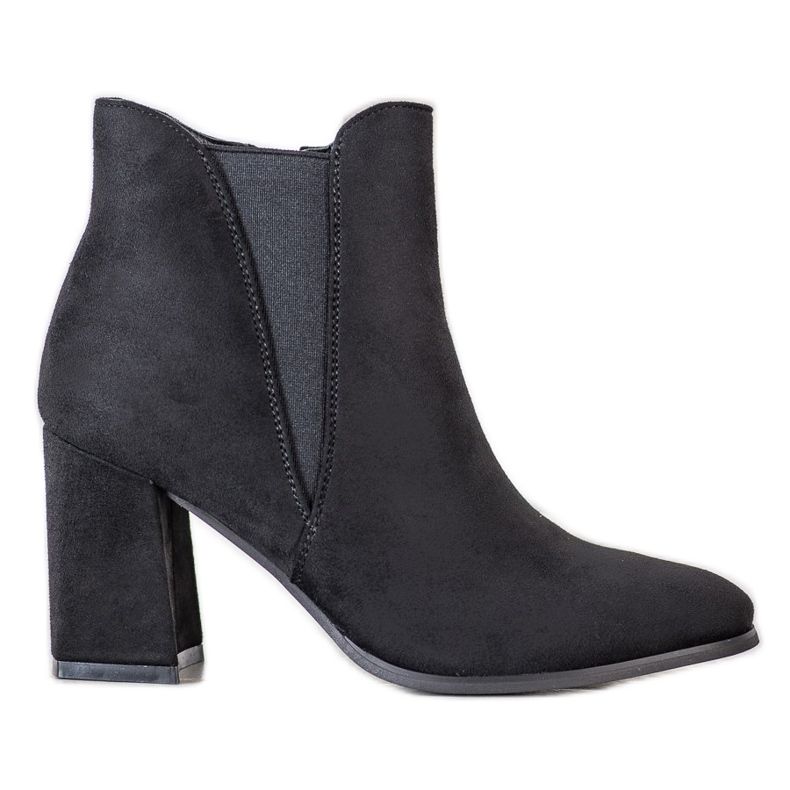 Lovery Semišové kozačky se zipem černá