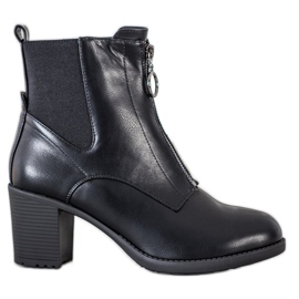 Gogo Teplé boty se zapínáním na zip černá