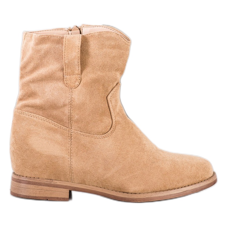 Seastar Teplé kovbojské boty na klínku béžový