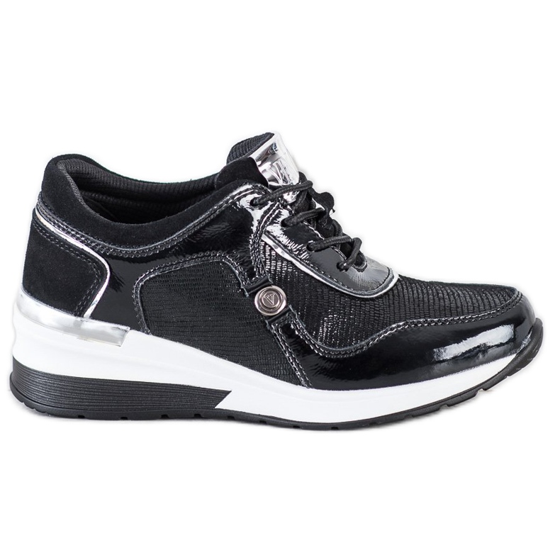 Kožené tenisky VINCEZA černá