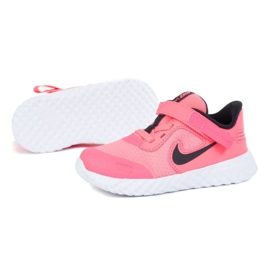 Nike Revolution 5 Flyease K CQ4651-600 námořnická modř růžový