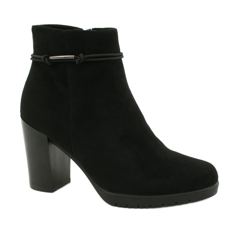 Semišové černé boty Sergio Leone BT306 černá