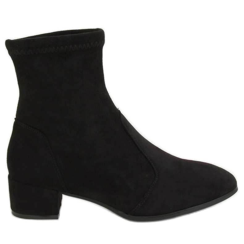 Černé boty YK-103 Černé s měkkým svrškem černá Černé boty YK-103 Černé s měkkým svrškem černá