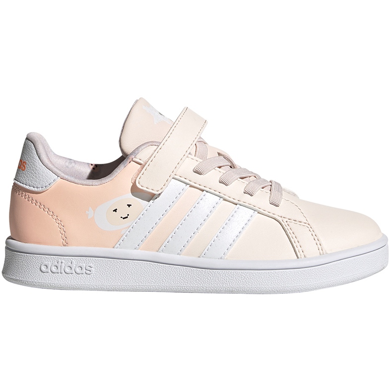 Dětská obuv Adidas Grand Court C růžová FW4937 růžový
