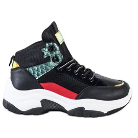 SHELOVET Barevné tenisky černý vícebarevný