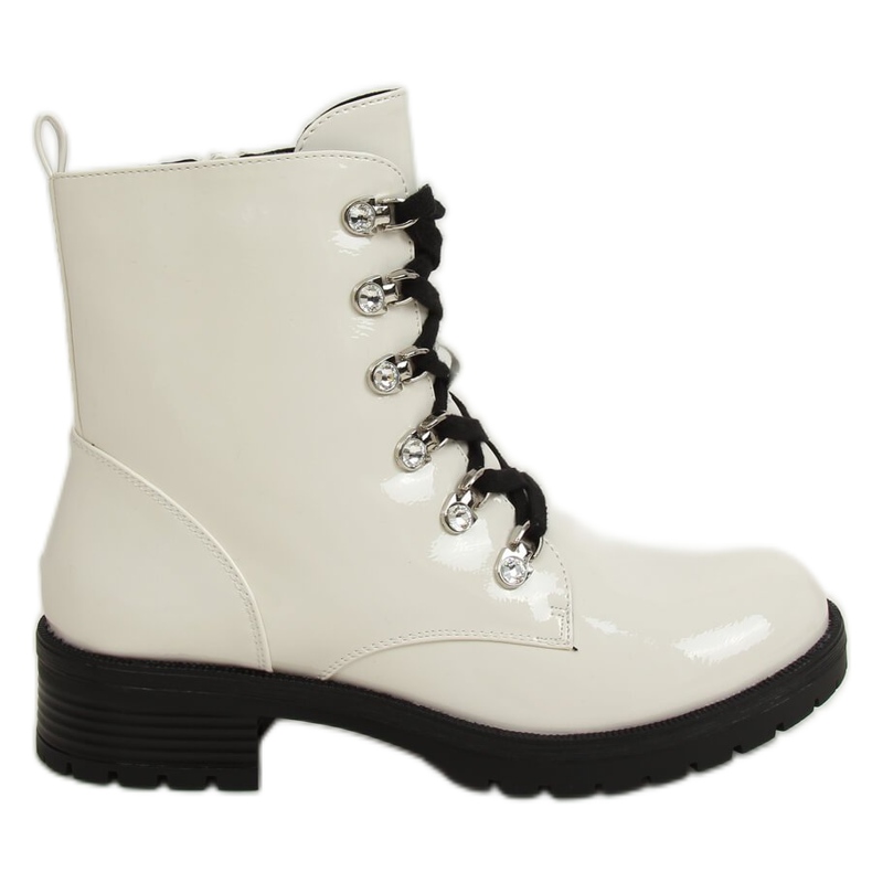 Lakované boty Ecru 7982-PA White bílý