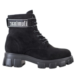 Weide Semišové lapače na platformě černý