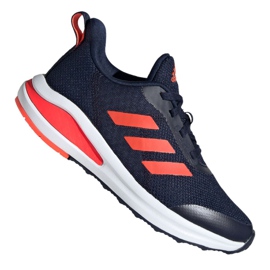 Běžecké boty adidas FortaRun Jr FV2601 bílý námořnická modř pomerančový
