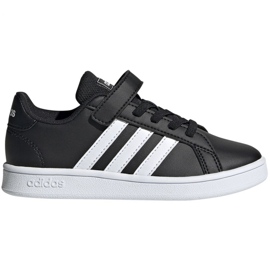 Boty adidas Grand Court C Jr EF0108 bílý černý