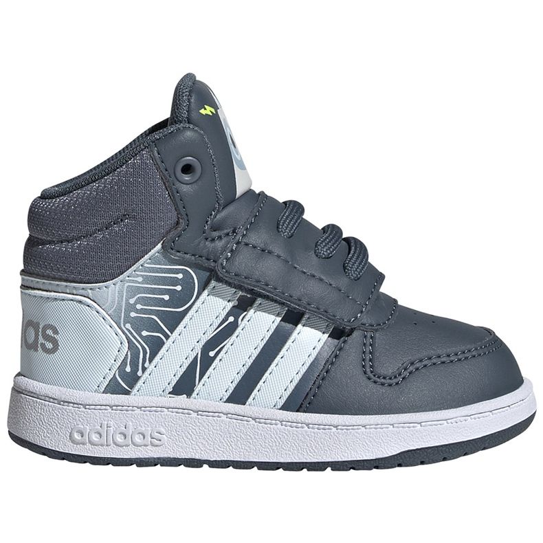 Dětské boty Adidas Hoops Mid 2.0 I šedé FW4925 šedá