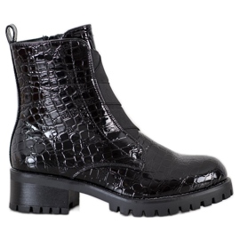 Super Me Workery Snake Print černý