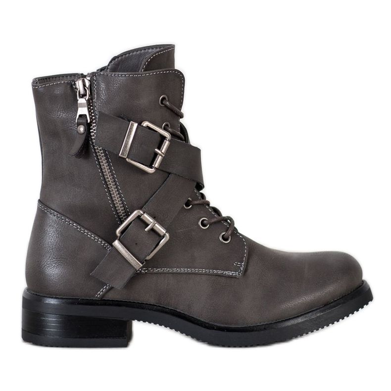 Kayla Klasičtí dělníci se sponami šedá