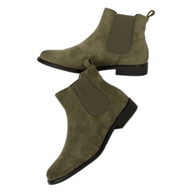 Zelené boty Chelsea pro ženy 8310 Green zelený