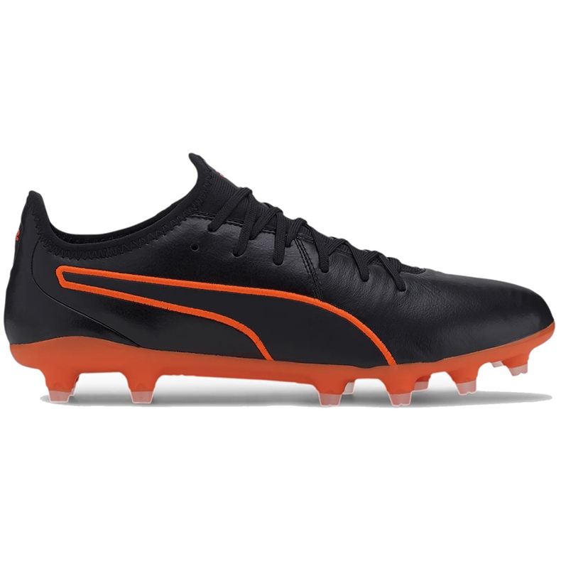 Kopačky Puma King Pro Fg černo-oranžové 105608 06 vícebarevný černá
