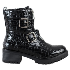 Super Me Pracovníci na posuvníku tisku hada černá