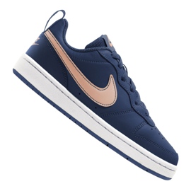 Boty Nike Court Borough Low 2 (GS) Jr BQ5448-401 béžový válečné loďstvo