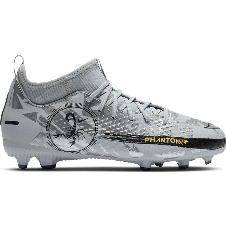 Kopačky Nike Phantom Gt Scorpion Academy Dynamic Fit FG / MG Junior DA2287 001 stříbrná šedá šedá