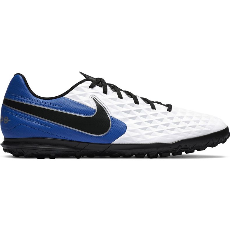 Kopačky Nike Tiempo Legend 8 Club Tf AT6109 104 bílá, modrá, černá bílý Kopačky Nike Tiempo Legend 8 Club Tf AT6109 104 bílá, modrá, černá bílý