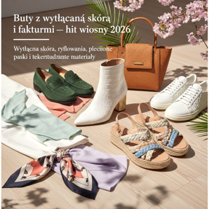 Boty s reliéfní kůží a texturami - hit jara 2026