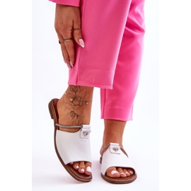 Dámské sandály s plochými podpatky Nicole 2806/009 Bílá bílý 1
