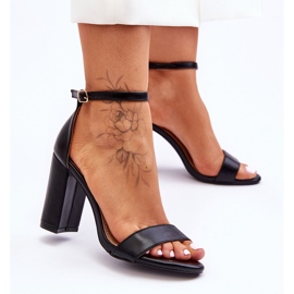 WD1 Sandály na vysokém podpatku Black Individual černá 1 WD1 Sandály na vysokém podpatku Black Individual černá 1