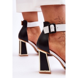 PS1 Elegantní sandály na vysokém podpatku Black And White Sorel černá 5