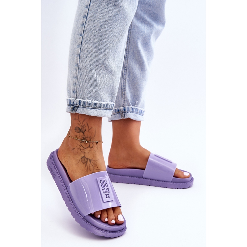 Dámské pantofle Big Star JJ274A304 Violet fialový 2