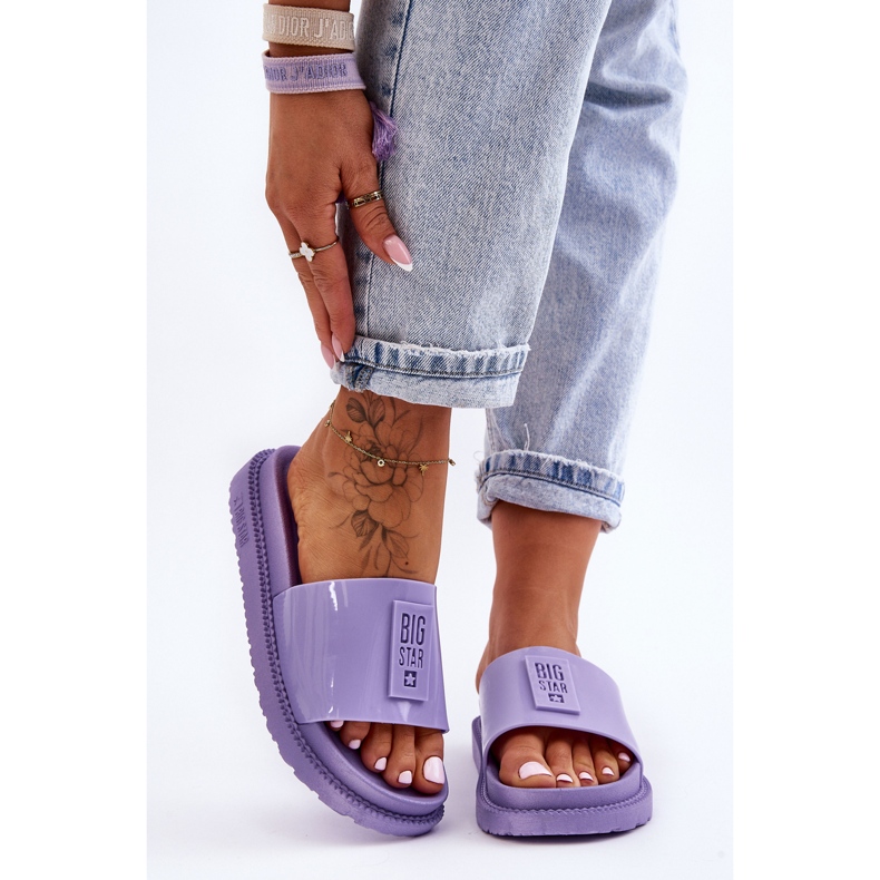 Dámské pantofle Big Star JJ274A304 Violet fialový 1