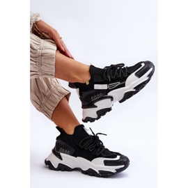 PS1 Dámské nazouvací ponožkové tenisky Black Keaton černá 1