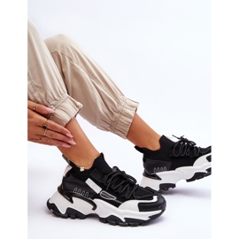 PS1 Dámské nazouvací ponožkové tenisky Black Keaton černá 2