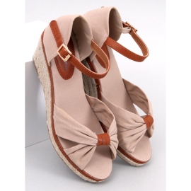 Klínové espadrilky Kristen Beige béžový 1