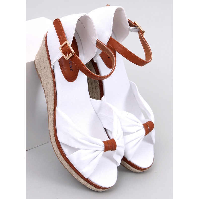 Klínové espadrilky Kristen White bílý 1 Klínové espadrilky Kristen White bílý 1