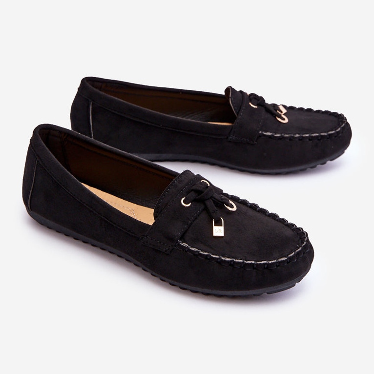 PS1 Klasické černé semišové mokasíny Good Time černá 2