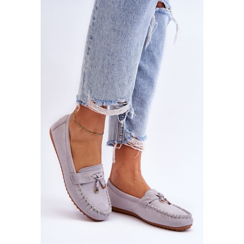 PS1 Klasické semišové mokasíny šedé Dobrý čas šedá 1