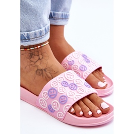 Dámské pantofle S Emotikony Růžové Cosette růžový 2