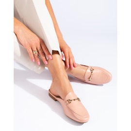 Dámské pudrové pantofle Vinceza růžový 1