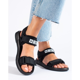 Dámské černé sandály Big Star HH274A024B černá 1 Dámské černé sandály Big Star HH274A024B černá 1