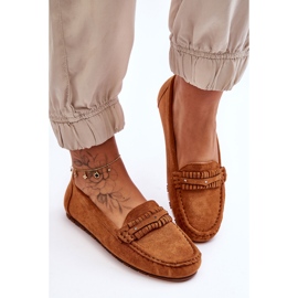 PG1 Dámské semišové mokasíny Camel Clorie hnědý 1