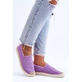 Klasické dámské espadrilky Violet Flaure fialová 1