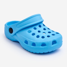 WJ1 Dětská pěna Crocs Slides Light Blue Percy modrý 1 WJ1 Dětská pěna Crocs Slides Light Blue Percy modrý 1