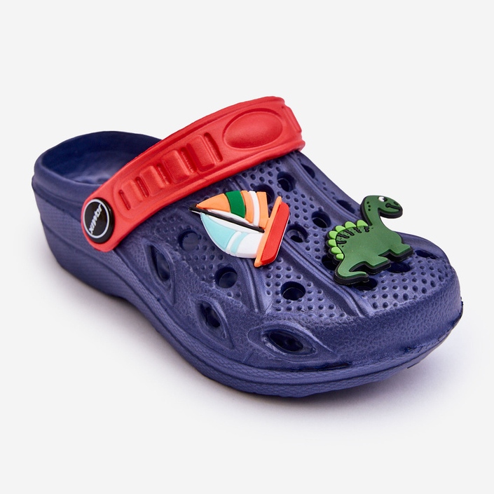 Dětské pěnové lehké sandály Crocs Navy Blue Sweets modrý 1
