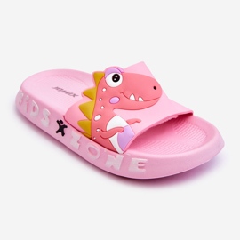 Dětské pěnové skluzavky Dinosaur Pink Dario růžový 1