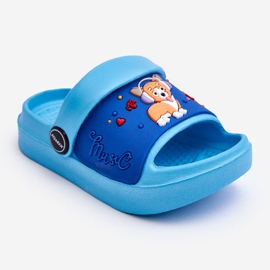 WJ1 Lehké Dětské Sandály S Motivem Pejska Modrá Rico modrý 1