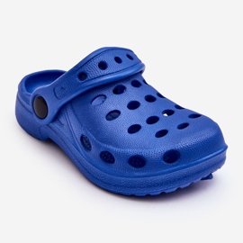 Modré dětské pěnové pantofle Lucas modrý 1